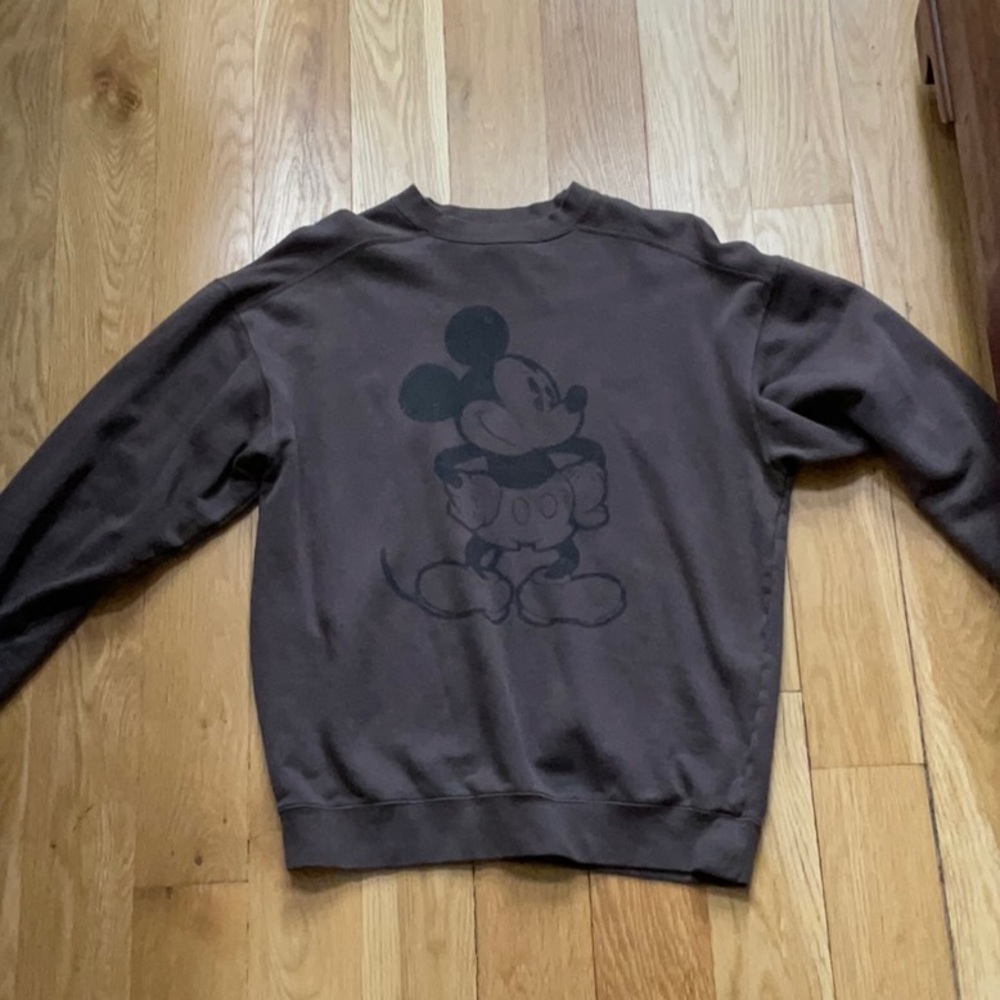 Vintage Mickey Mouse Crew Neck Sweatshirt Medium - Authentic Pigment